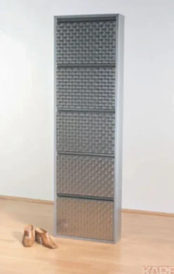 KARE Design Kenkäkaapit*Caruso 5 Kenkäkaappi, Harjattu Hopea