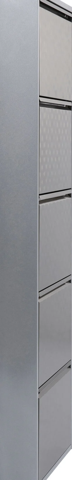 KARE Design Kenkäkaapit*Caruso 5 Kenkäkaappi, Harjattu Hopea