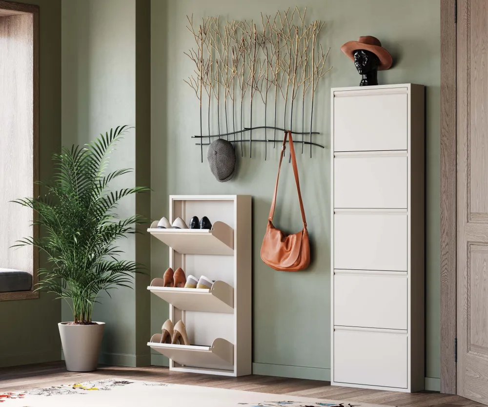 KARE Design Kenkäkaapit*Caruso 3 Kenkäkaappi, Kermanvärinen (MO)