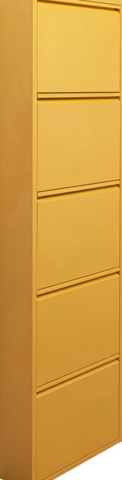 KARE Design Kenkäkaapit*Caruso Kenkäkaappi Keltainen 5 Lokeroa