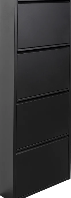 KARE Design Kenkäkaapit*Caruso Kenkäkaappi Musta 4 Lokeroa