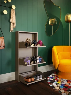 KARE Design Kenkäkaapit*Caruso Kenkäkaappi Taupe 3 Lokeroa