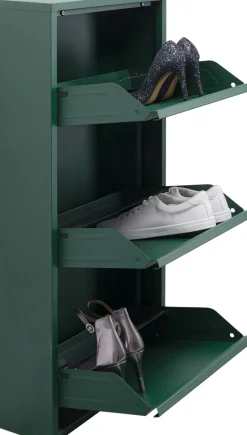 KARE Design Kenkäkaapit*Caruso Kenkäkaappi Vihreä 3 Lokeroa