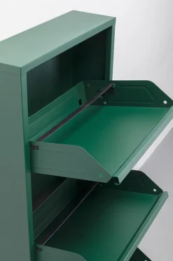 KARE Design Kenkäkaapit*Caruso Kenkäkaappi Vihreä 3 Lokeroa