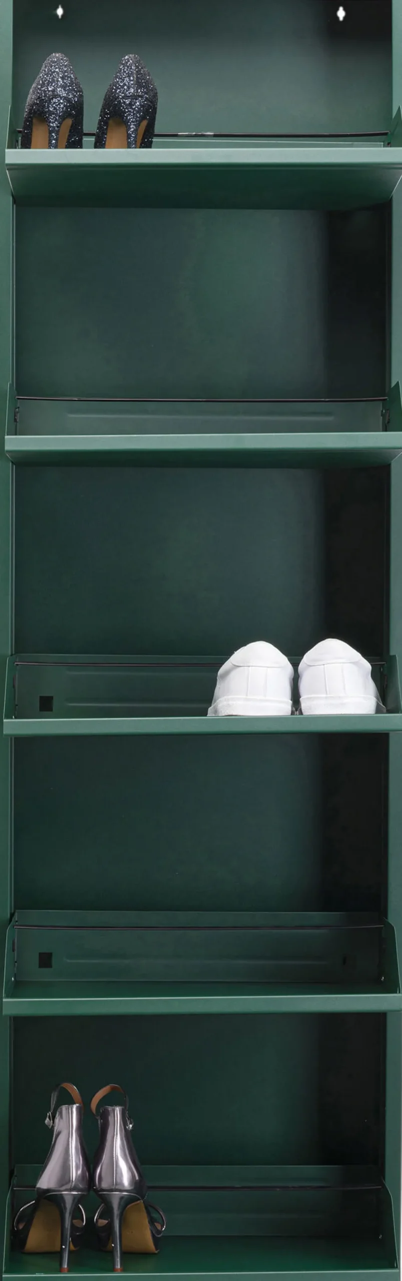 KARE Design Kenkäkaapit*Caruso Kenkäkaappi Vihreä 5 Lokeroa