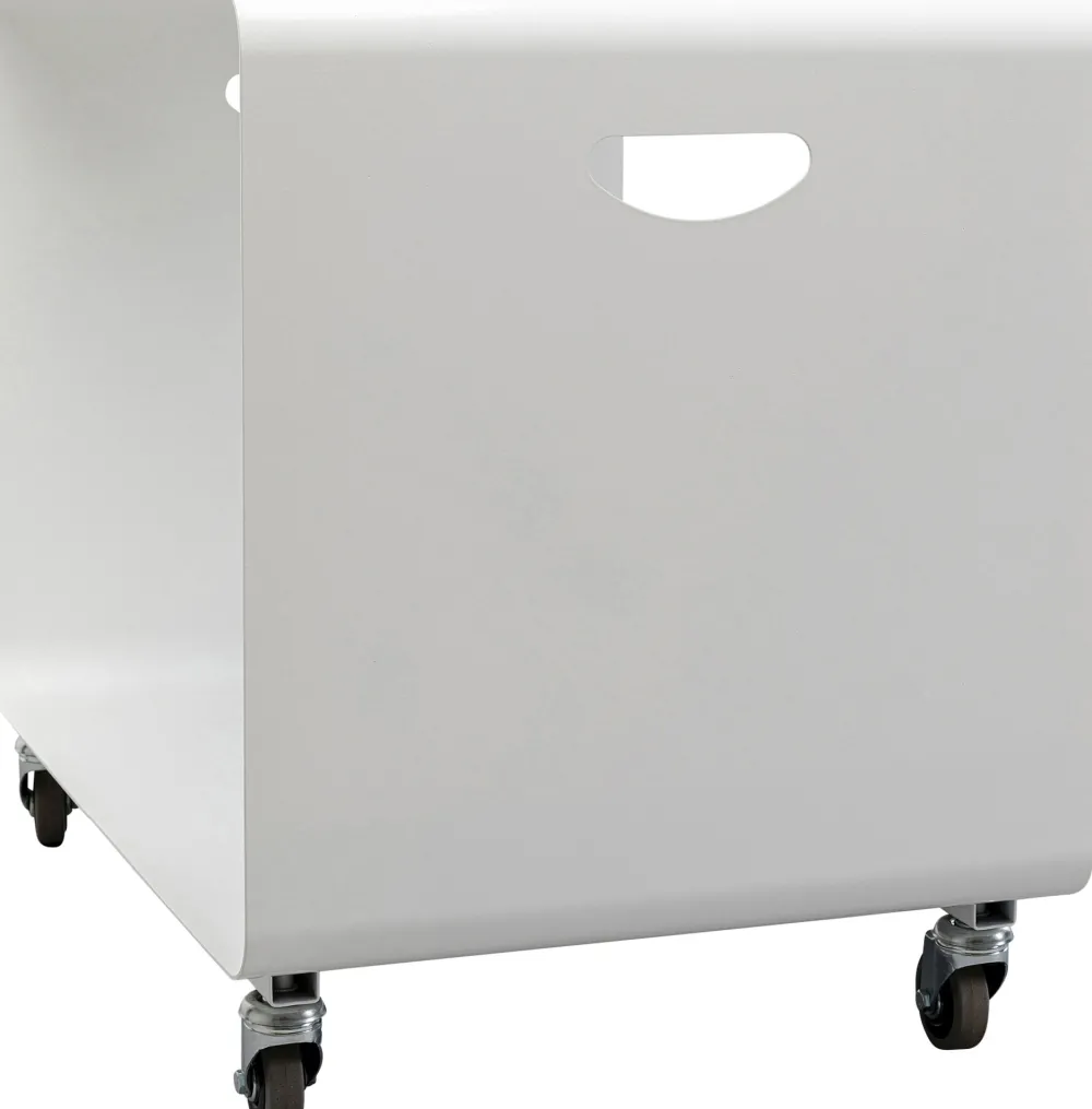 KARE Design Sohvapöydät*Casa Sohvapöytä Pyörillä, Valkoinen 60x40cm