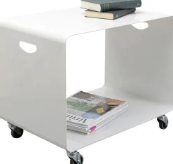 KARE Design Sohvapöydät*Casa Sohvapöytä Pyörillä, Valkoinen 60x40cm