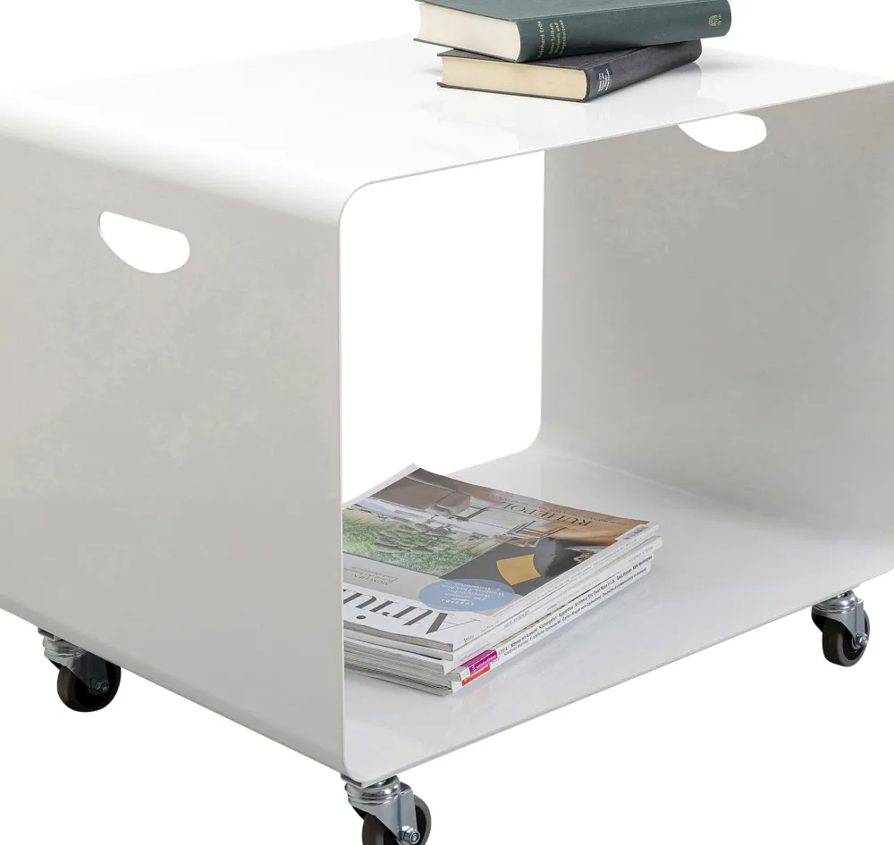 KARE Design Sohvapöydät*Casa Sohvapöytä Pyörillä, Valkoinen 60x40cm