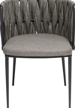 KARE Design Tuolit*Cheerio Tuoli Käsinojilla, Harmaa (sis. Tyynyn)