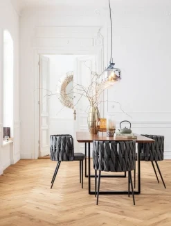 KARE Design Tuolit*Cheerio Tuoli Käsinojilla, Harmaa (sis. Tyynyn)