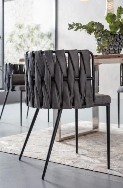 KARE Design Tuolit*Cheerio Tuoli Käsinojilla, Harmaa (sis. Tyynyn)