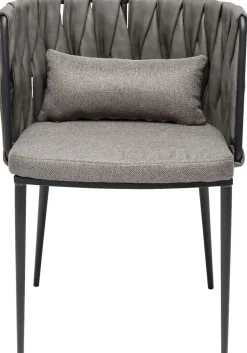 KARE Design Tuolit*Cheerio Tuoli Käsinojilla, Harmaa (sis. Tyynyn)