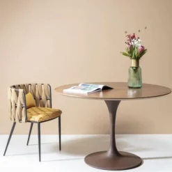 KARE Design Tuolit*Cheerio Tuoli Käsinojilla, Keltainen (sis. Tyynyn)