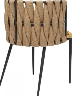 KARE Design Tuolit*Cheerio Tuoli Käsinojilla, Keltainen (sis. Tyynyn)