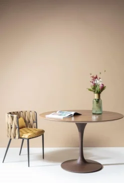 KARE Design Tuolit*Cheerio Tuoli Käsinojilla, Keltainen (sis. Tyynyn)