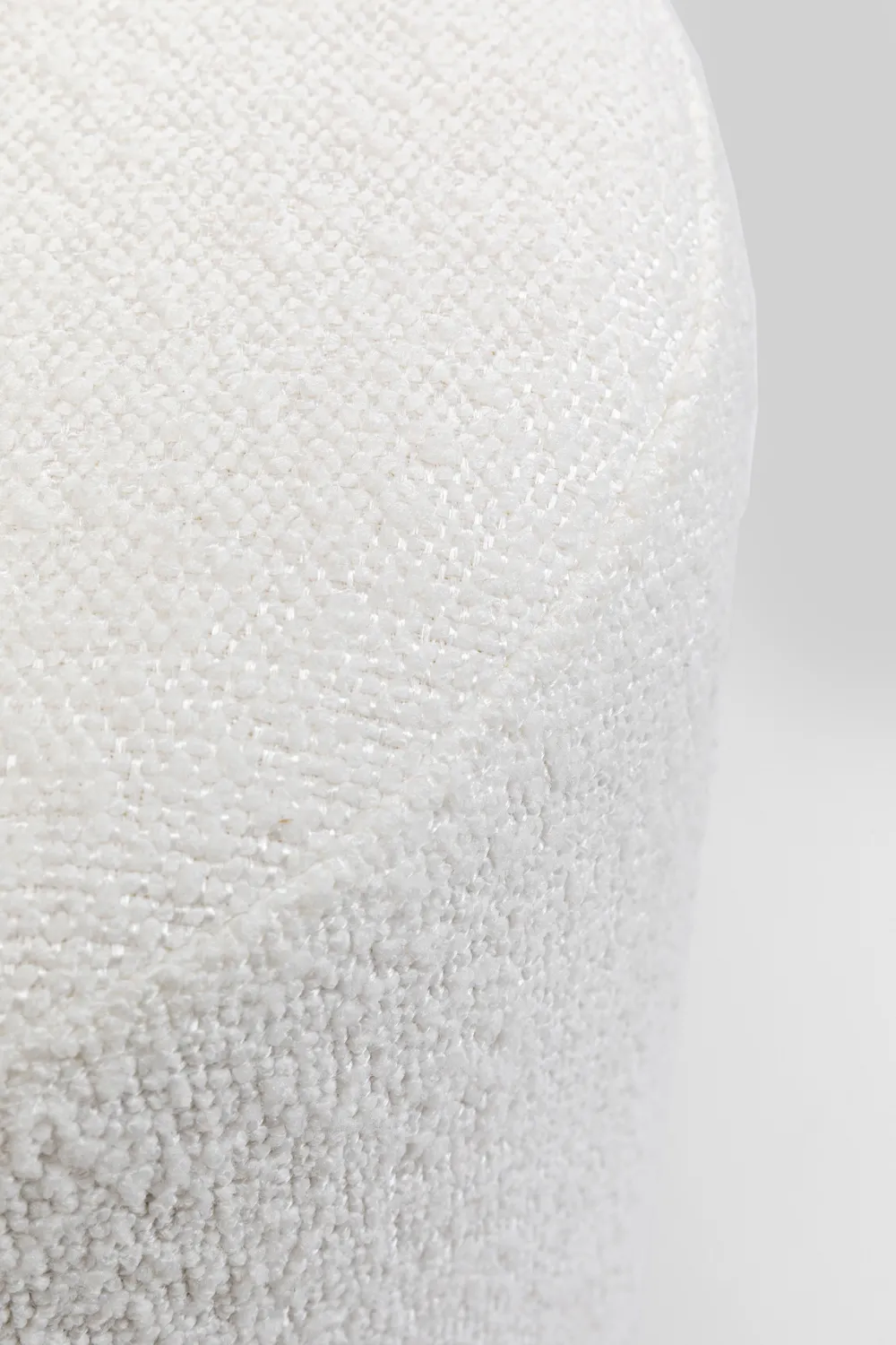 KARE Design Rahit Ja Jakkarat*Cherry Boucle Rahi, Jakkara - Kermanvärinen, Savunharmaa Ø35cm