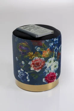 KARE Design Rahit Ja Jakkarat*Cherry Flower Musta Jakkara, Palli, Messinki Ø32cm