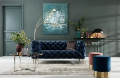 KARE Design Rahit Ja Jakkarat*Cherry Jakkara, Rahi, Mauve/messinki Ø35cm