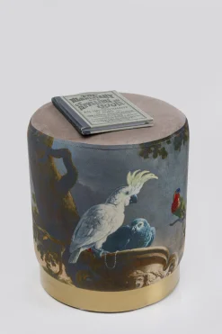 KARE Design Rahit Ja Jakkarat*Cherry Parrot Papukaija Jakkara, Palli, Messinki Ø32cm