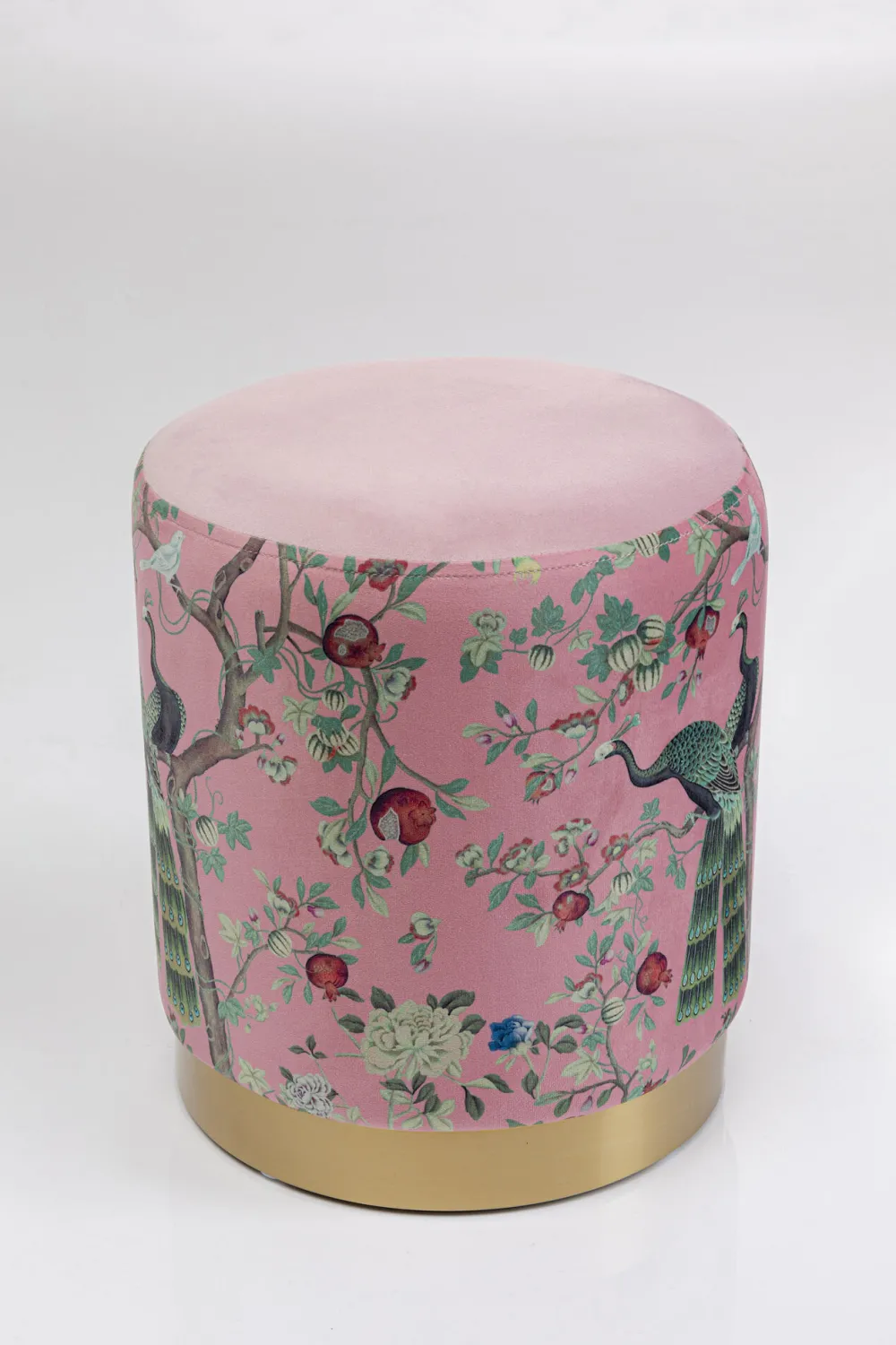 KARE Design Rahit Ja Jakkarat*Cherry Peacock Riikinkukko Jakkara, Palli, Messinki Ø32cm