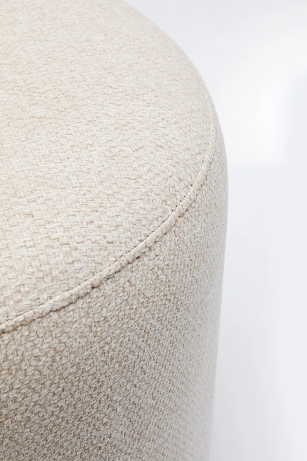 KARE Design Rahit Ja Jakkarat*Cherry Rahi, Jakkara - Kermanvärinen, Musta Ø36cm