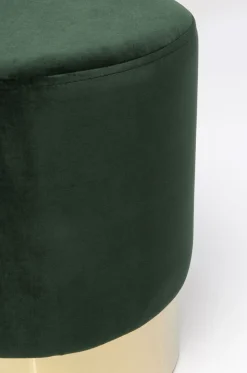 KARE Design Rahit Ja Jakkarat*Cherry Rahi, Jakkara, Tummanvihreä/messinki Ø35cm