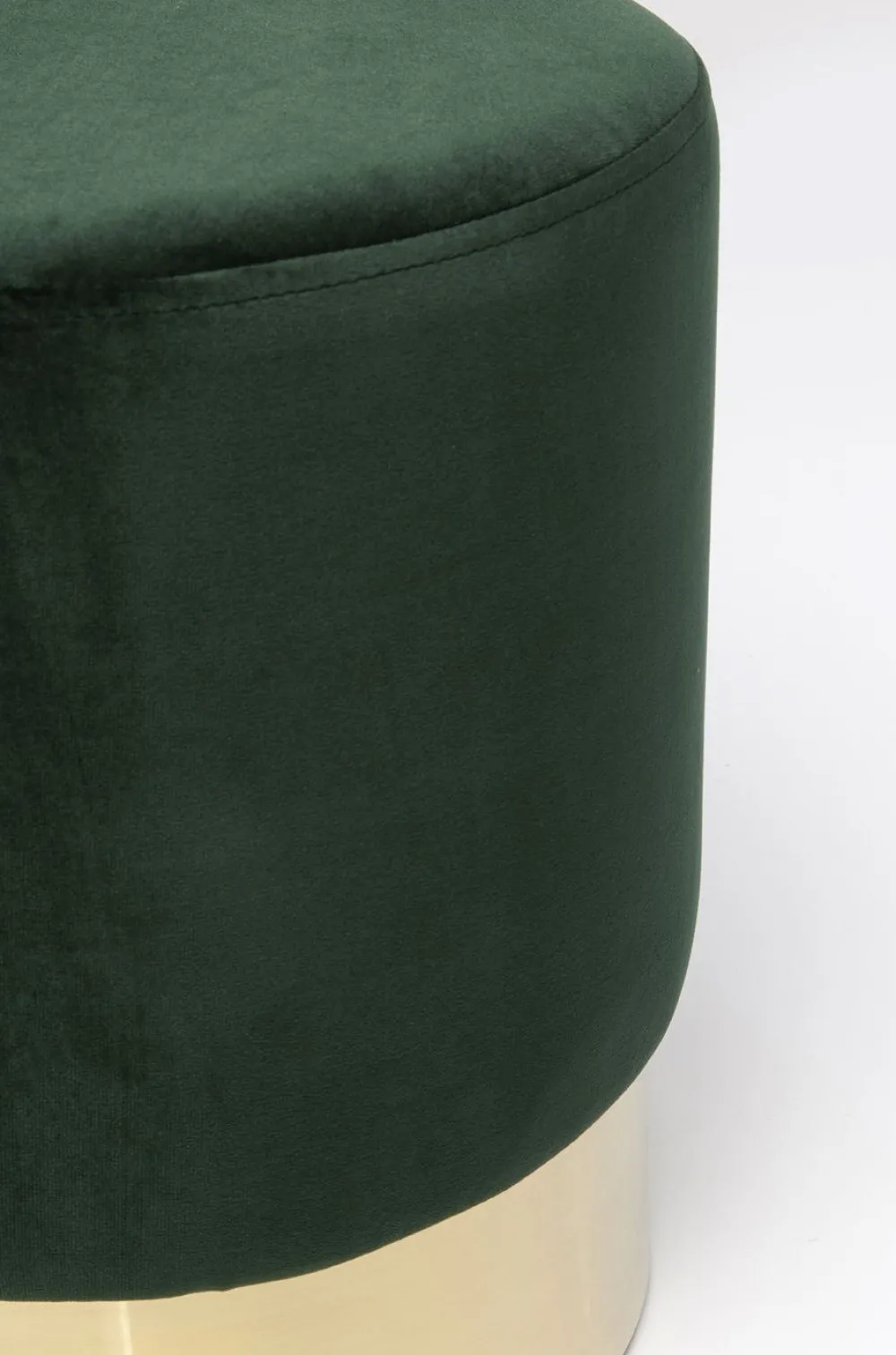 KARE Design Rahit Ja Jakkarat*Cherry Rahi, Jakkara, Tummanvihreä/messinki Ø35cm