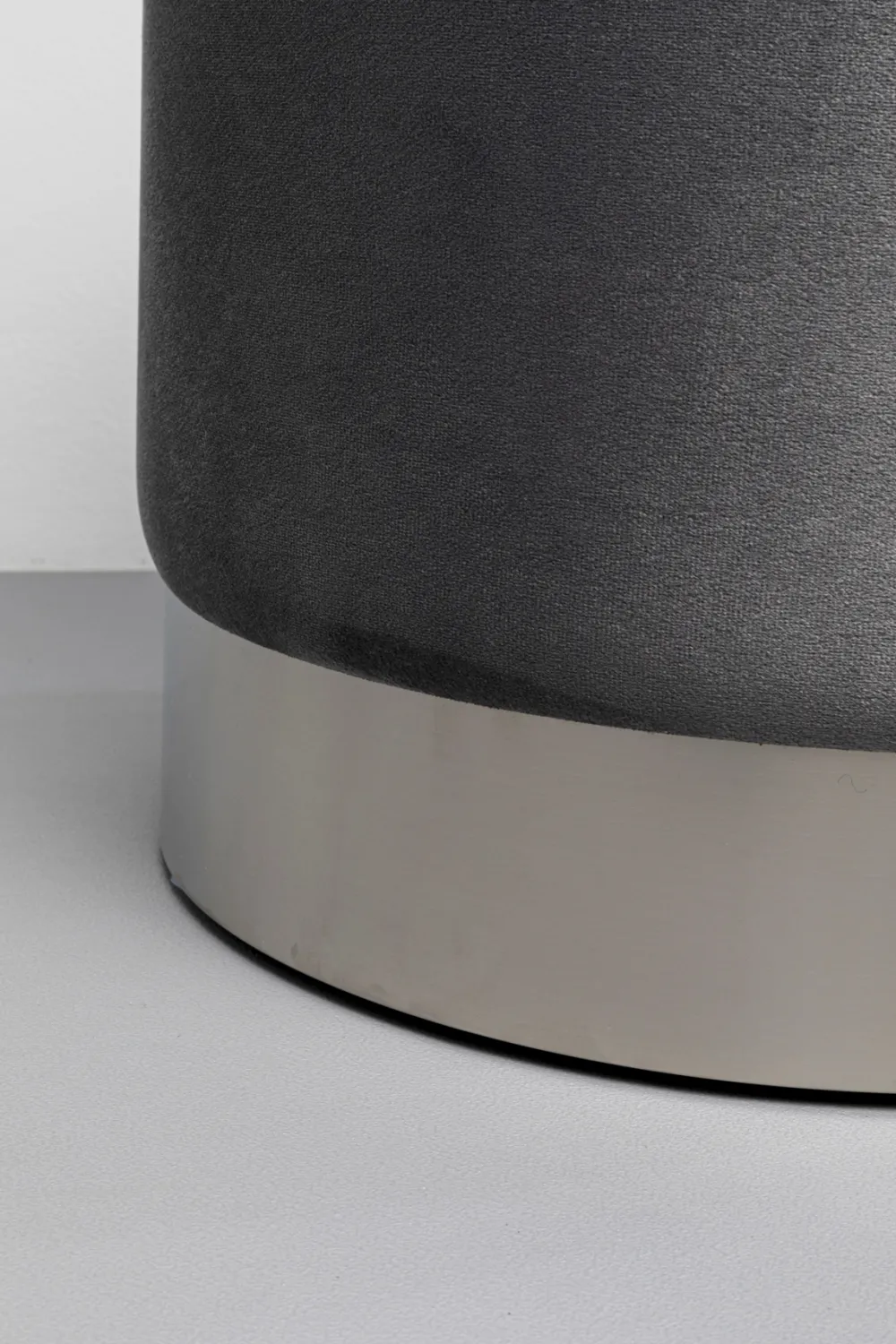 KARE Design Rahit Ja Jakkarat*Cherry Säilytys Jakkara, Harmaa, Hopea (2/Setti)