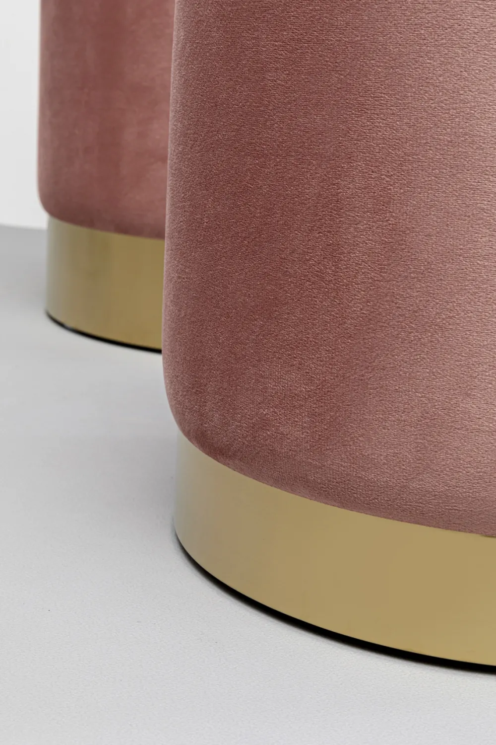 KARE Design Rahit Ja Jakkarat*Cherry Säilytys Jakkara, Roosa, Messinki (2/Setti)