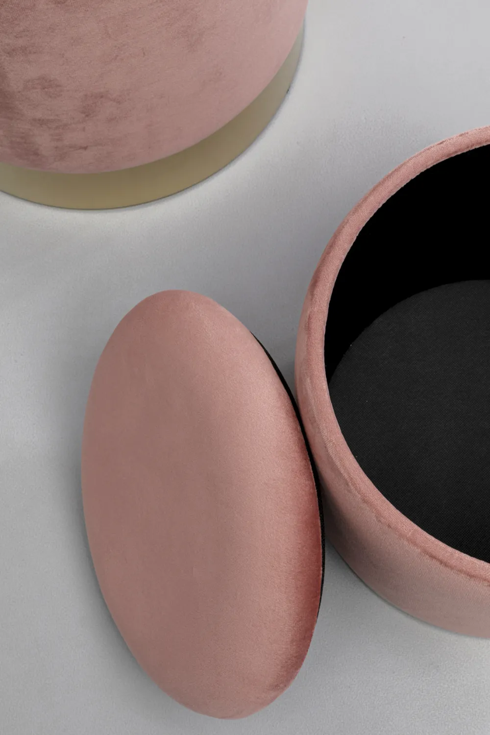 KARE Design Rahit Ja Jakkarat*Cherry Säilytys Jakkara, Roosa, Messinki (2/Setti)