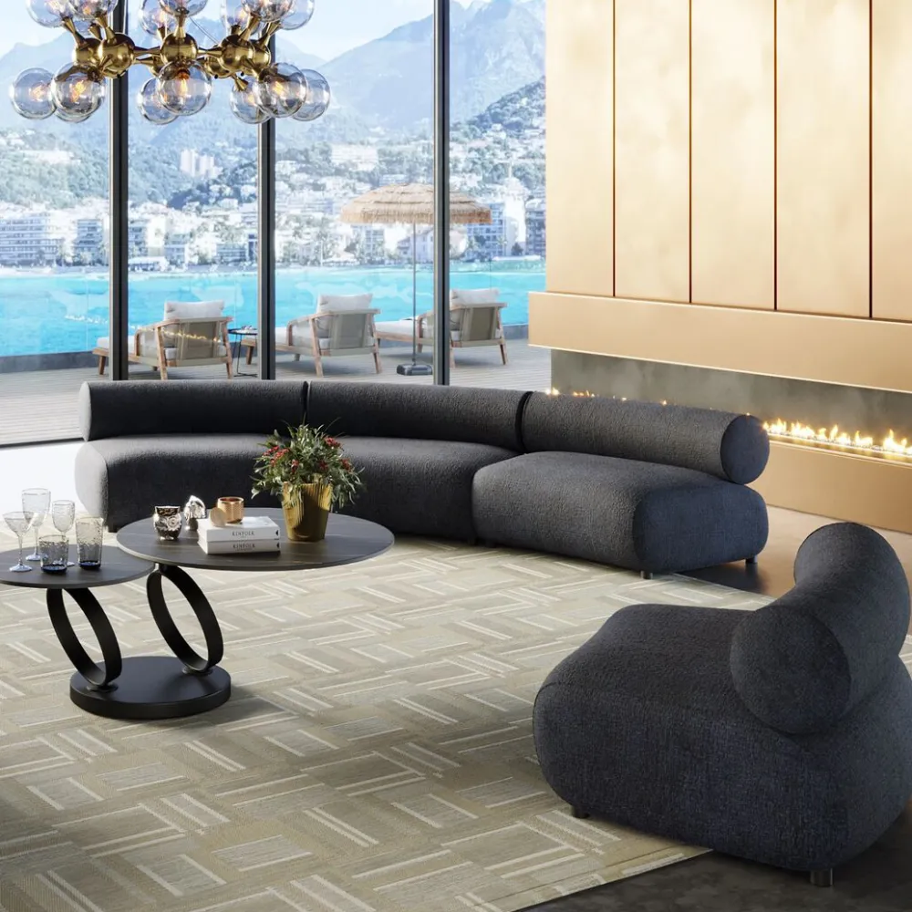 KARE Design Moduulisohvat*Ciao Midnight Sohvaelementti, Moduuli 145cm