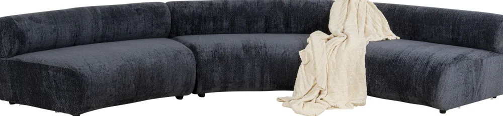 KARE Design Moduulisohvat*Ciao Midnight Sohvaelementti, Moduuli 145cm