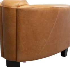 KARE Design Nojatuolit*Cigar Lounge Nojatuoli Nahkaa, Vaalean Ruskea