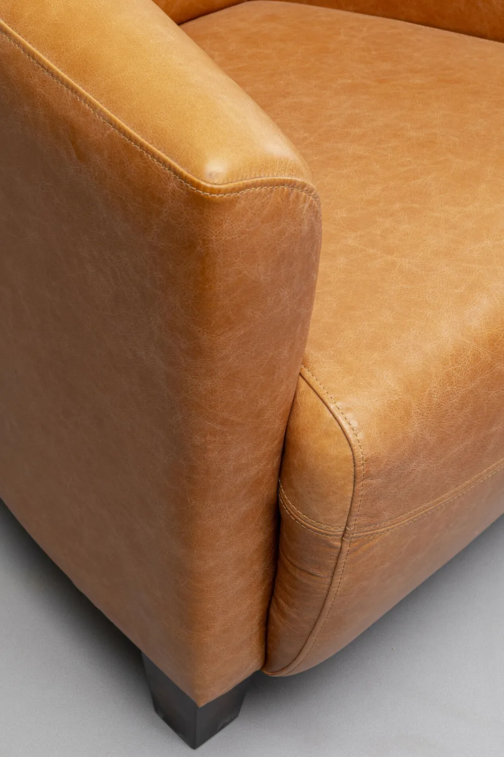 KARE Design Nojatuolit*Cigar Lounge Nojatuoli Nahkaa, Vaalean Ruskea