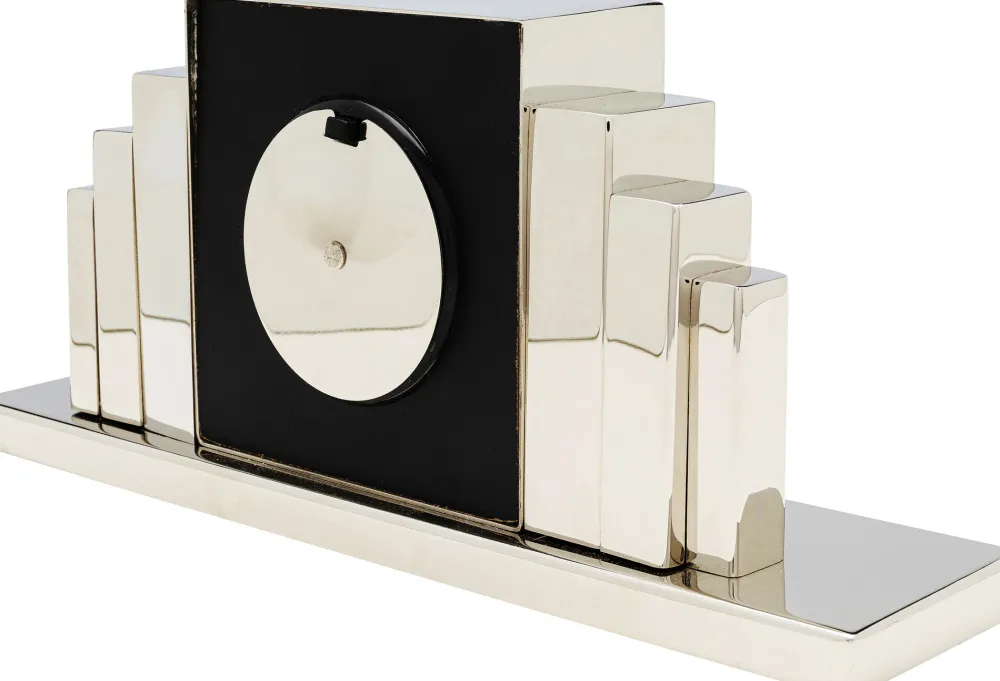 KARE Design Kellot*City Pöytäkello Hopea 33x7cm