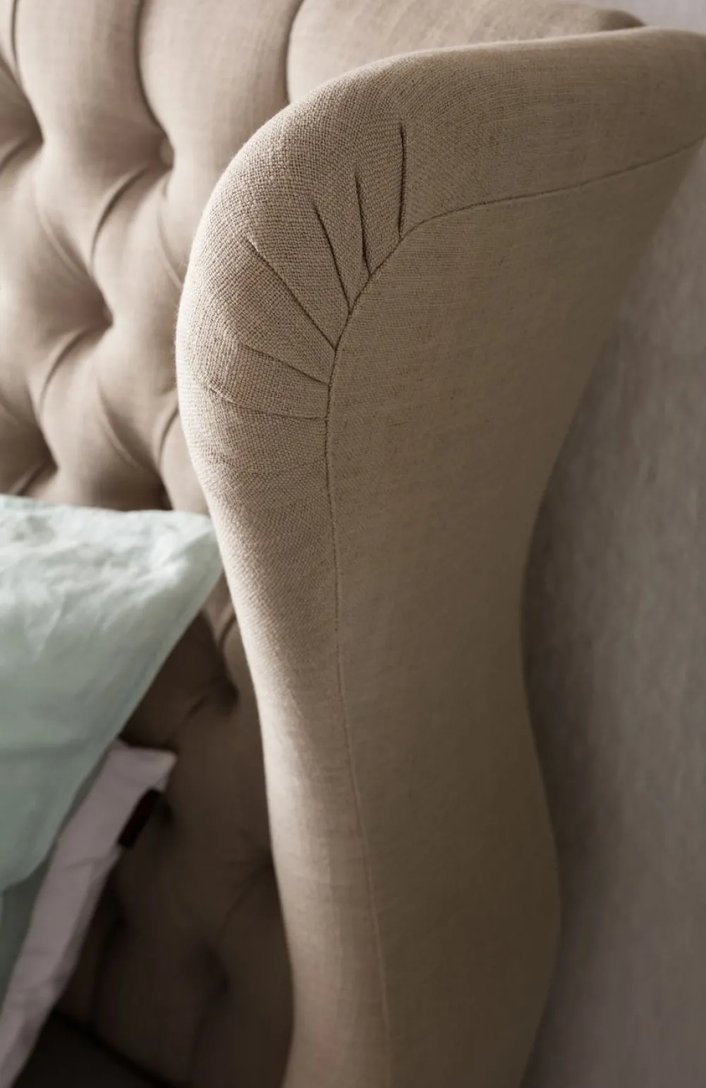 KARE Design Sängyt*City Spirit Linen Natural Sänky 180x200cm