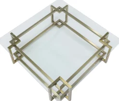 KARE Design Sohvapöydät|Olohuone*Clara Sohvapöytä, Kulta 120x120cm