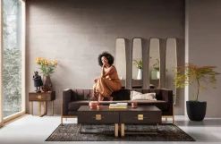 KARE Design Peilit*Clip Peili, Messinki 32x177cm