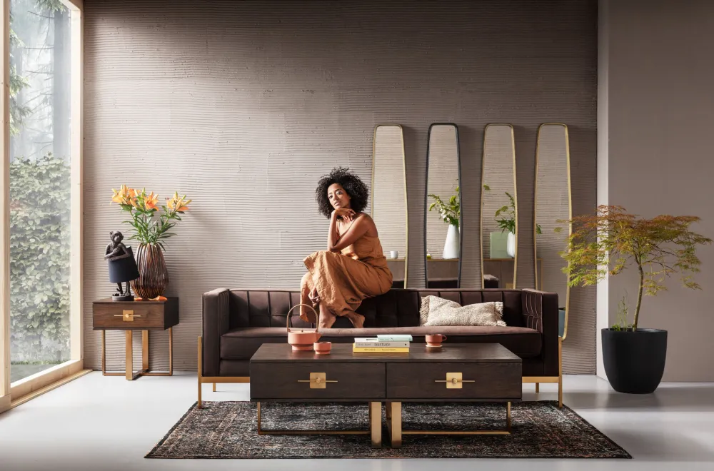 KARE Design Peilit*Clip Peili, Musta 32x177cm