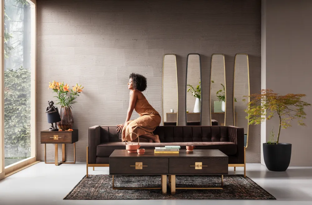 KARE Design Peilit*Clip Peili, Musta 32x177cm