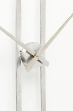 KARE Design Kellot*Clip Silver Seinäkello, Hopea Ø60cm