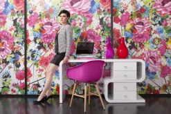 KARE Design Työpöydät*Club Snake Työpöytä, Toimistopöytä, Valkoinen 150x70cm