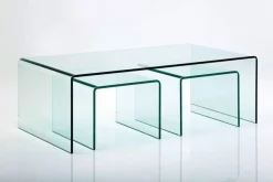 KARE Design Sohvapöydät*Club Sohvapöytä, Kirkas (3/Setti)