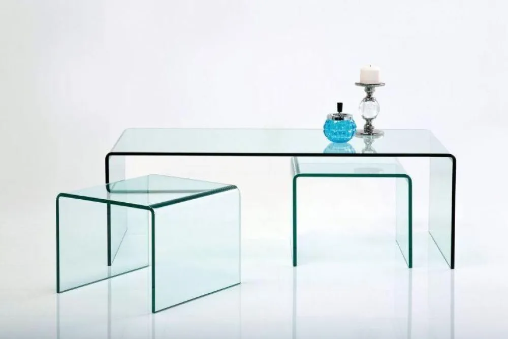 KARE Design Sohvapöydät*Club Sohvapöytä, Kirkas (3/Setti)