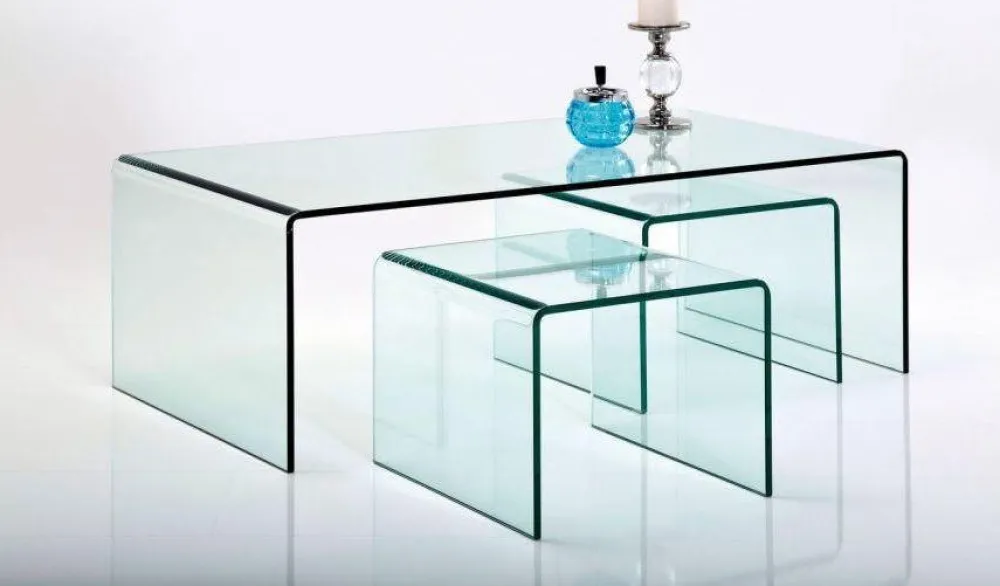 KARE Design Sohvapöydät*Club Sohvapöytä, Kirkas (3/Setti)