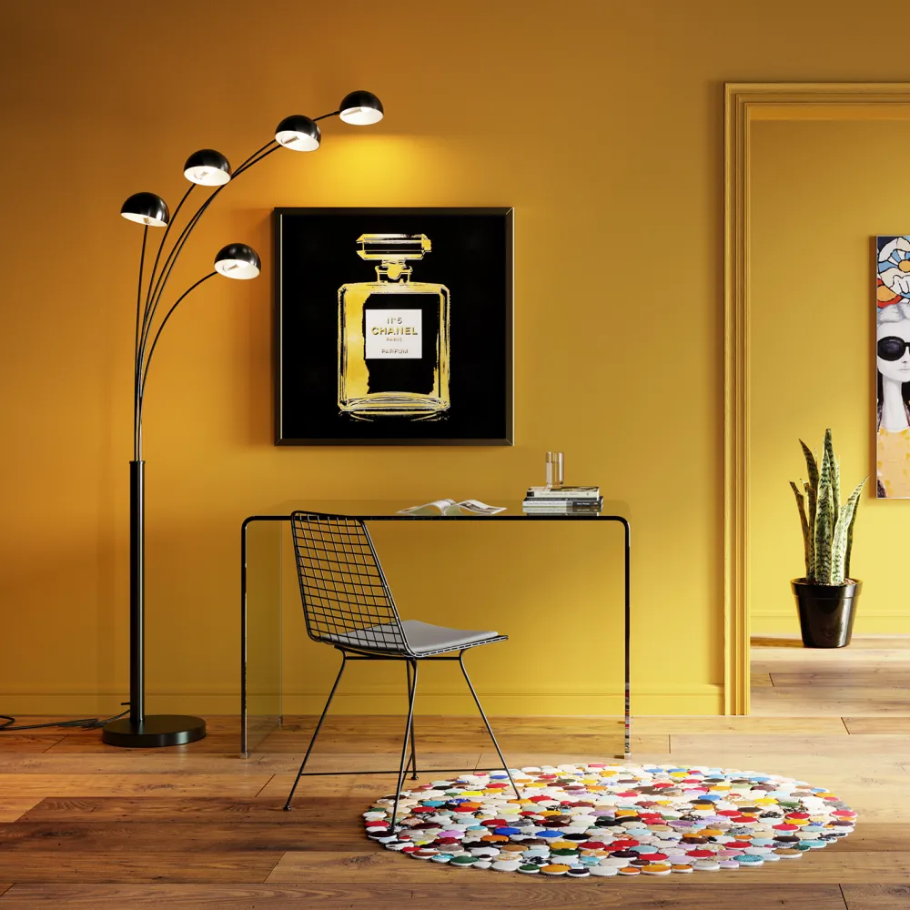 KARE Design Työpöydät*Club Työpöytä, Toimistopöytä, Kirkas 125x60cm