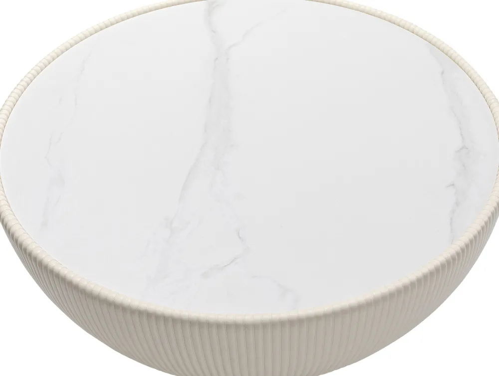 KARE Design Sohvapöydät*Coffee Table Endless Vegas White Ø71cm