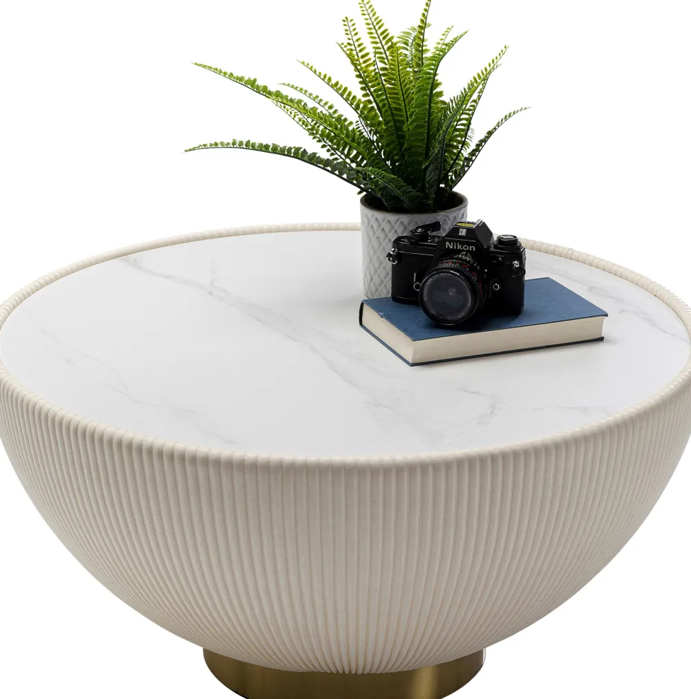 KARE Design Sohvapöydät*Coffee Table Endless Vegas White Ø71cm