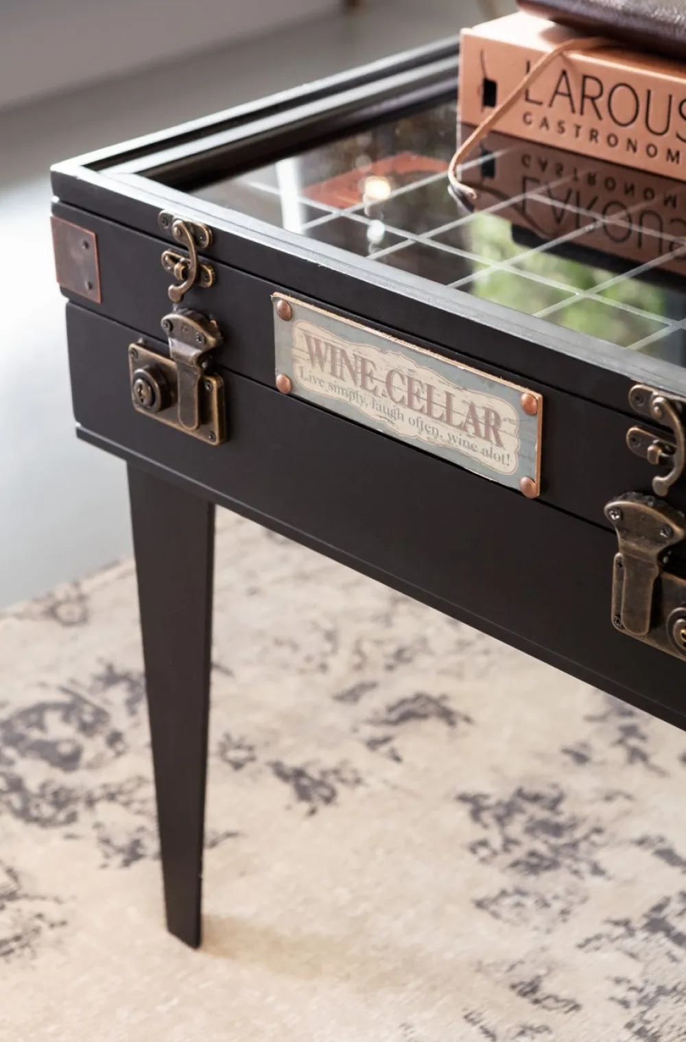 KARE Design Sohvapöydät*Collector Sohvapöytä, Musta 122x55cm