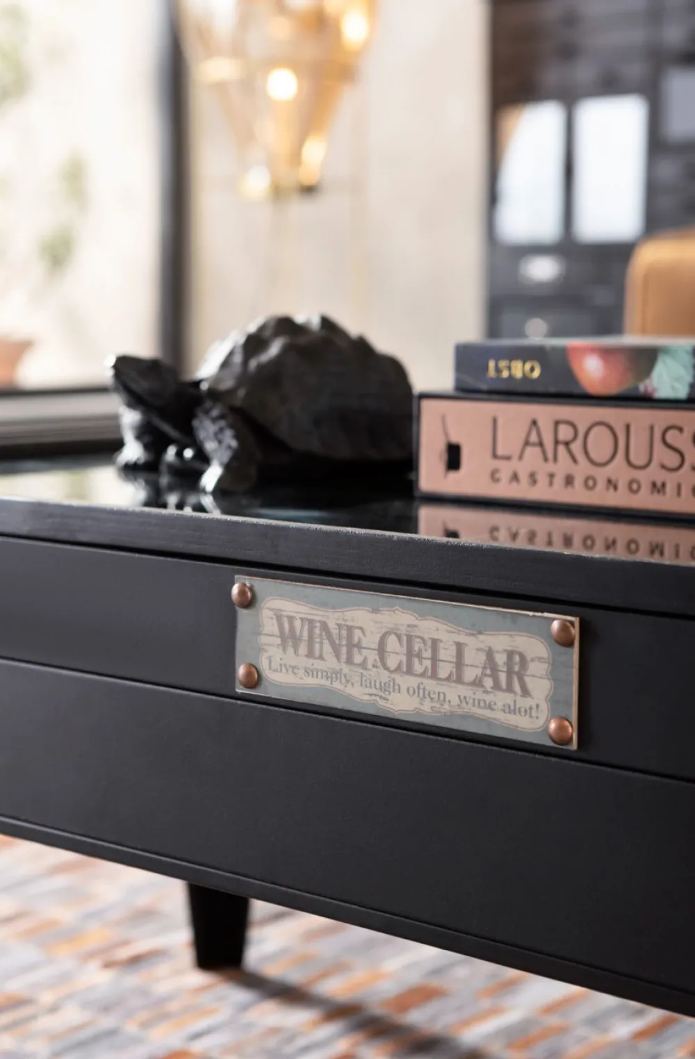 KARE Design Sohvapöydät*Collector Sohvapöytä, Musta 122x55cm